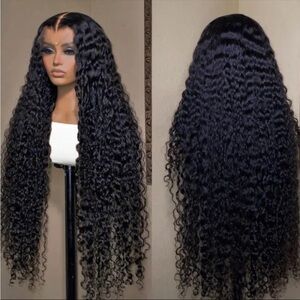 36 inch HD deep wave lace front wig
